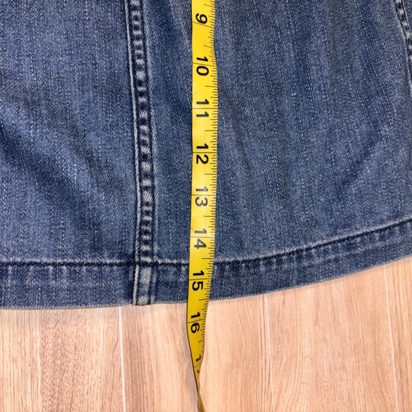 Free People Come a Little Closer Denim Jean Mini Skirt - Picture 7 of 8